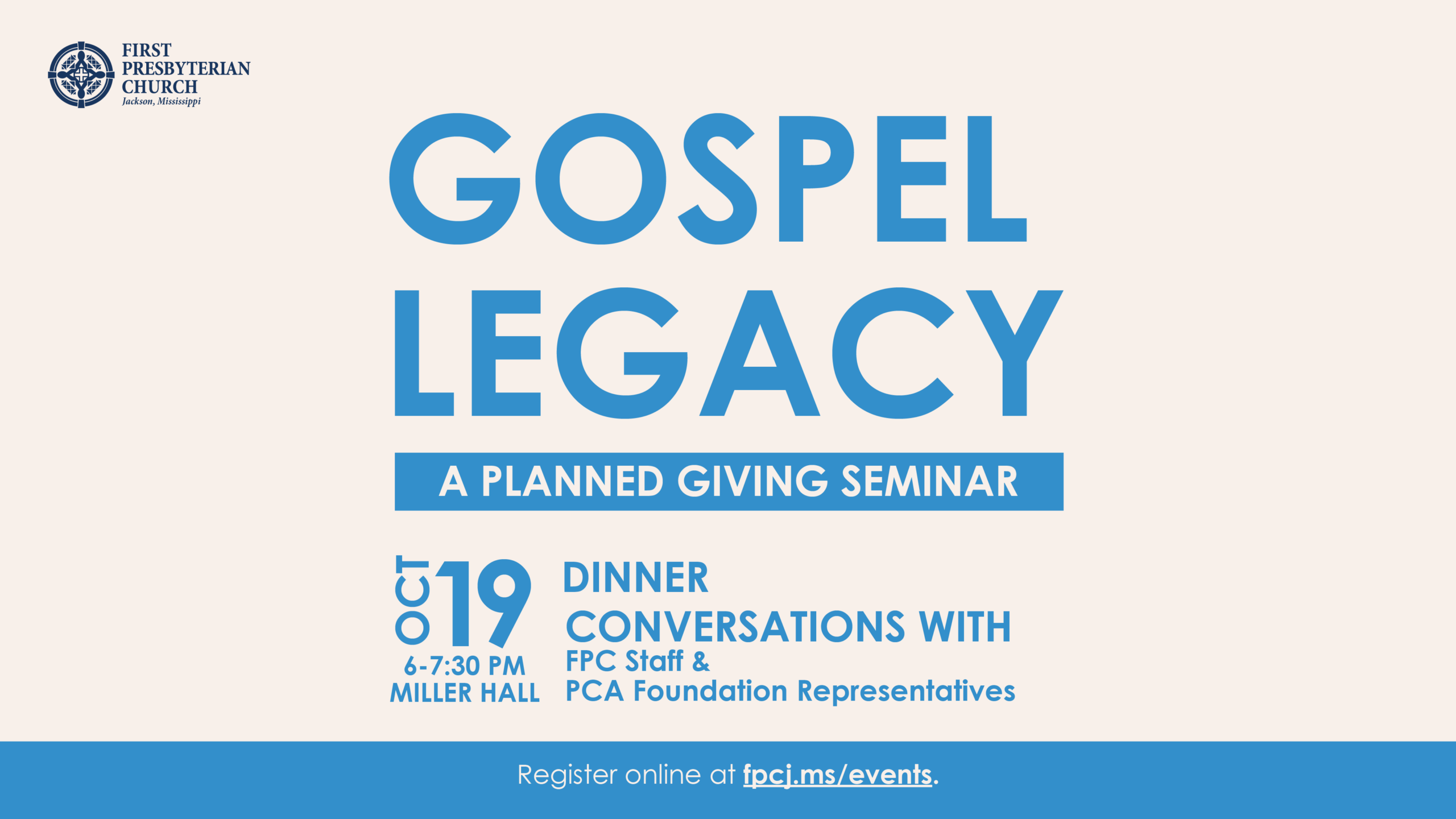 Gospel Legacy: A Planned Giving Event